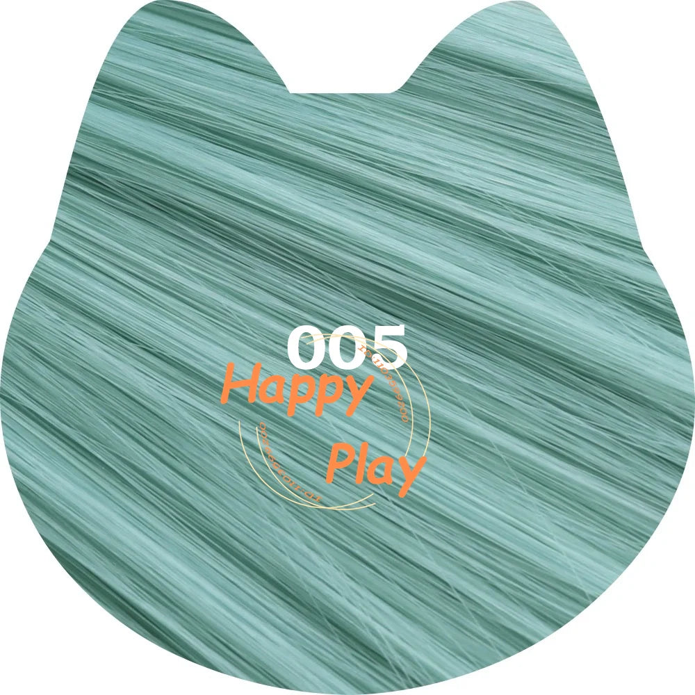 Peluca sintética de Cosplay de Anime de 400g + 60cm con flequillo para mujer, peluca recta Universal de volumen grueso de la serie verde, pelo resistente al calor