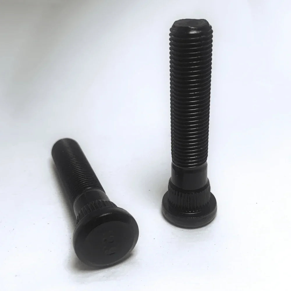 20 tornillos extra largos para cubo de rueda, tornillos estriados para Honda Toyota Subaru M12x1,25/M12x1,5 Knurl OD 12,3mm de longitud 65mm