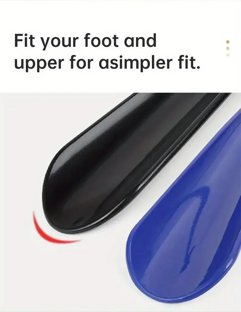Cuernos de zapatos de plástico flexible Extra largos para mujeres embarazadas, no requiere flexión, cucharas de zapatos duraderas, uso de asistentes de zapatos, 1pc