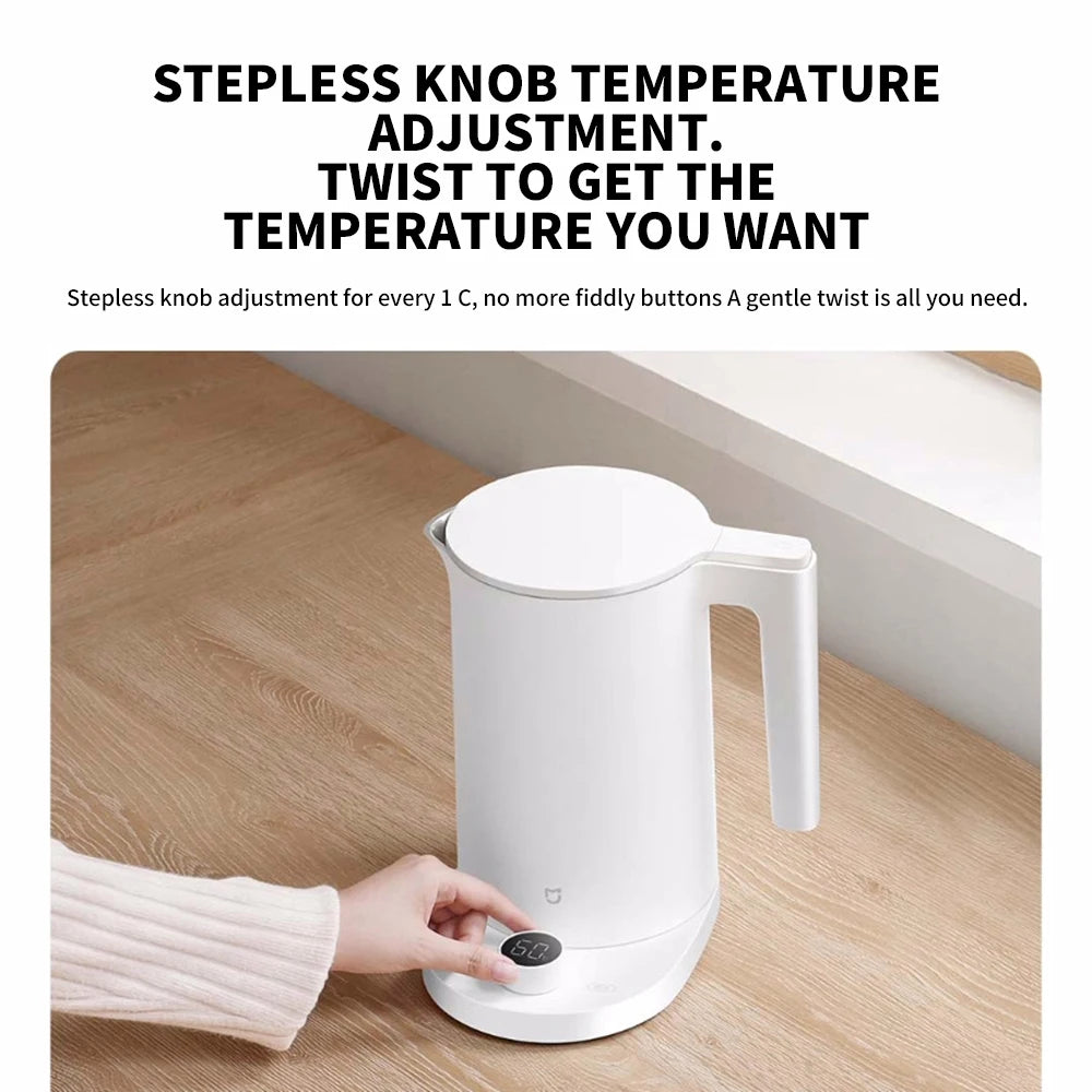 Hervidor Inteligente MIJIA 2 Pro, Hervidores Eléctricos, Electrodomésticos de Cocina, Pantalla LED, Temperatura Constante Inteligente 24H, Aplicación MIJIA CN