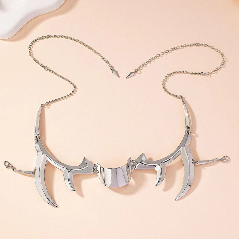 Pendientes de Metal para hombres y mujeres, Accesorios de Cara fluida de alienígena mecánico gótico, máscara Irregular Punk, joyería de fiesta de Halloween