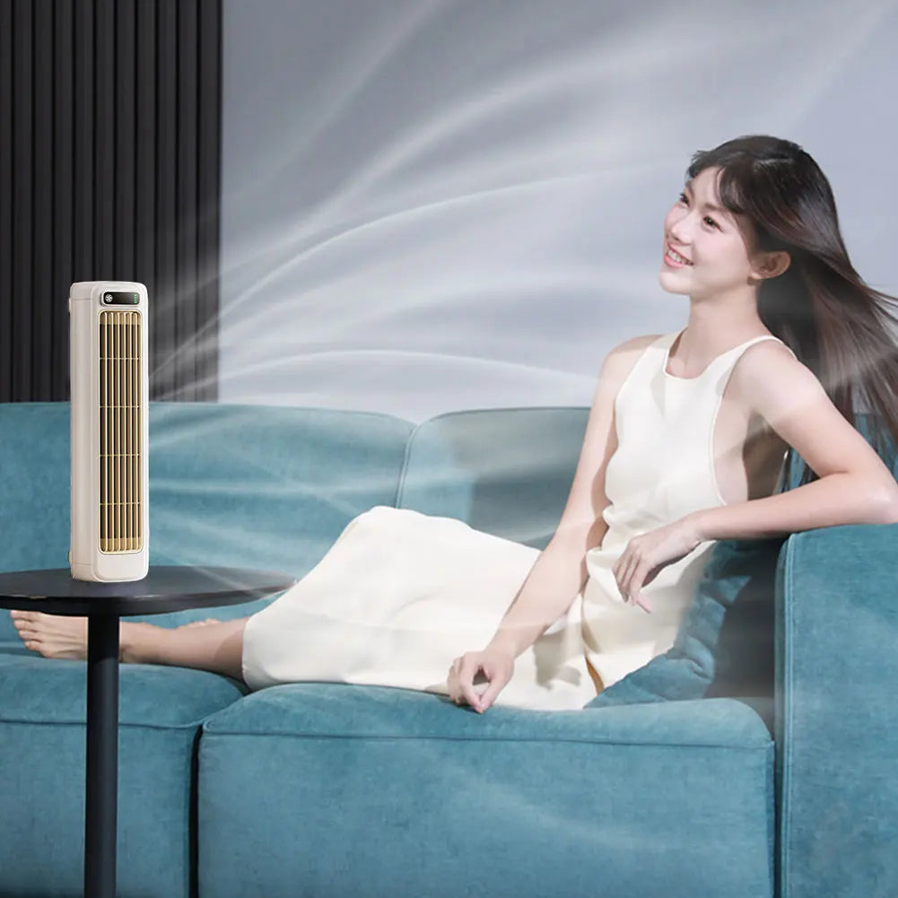 Ventilador de Torre portátil de 3 velocidades para escritorio, ventilador de pie silencioso, recargable, montaje en pared, para dormitorio, sala de estar y oficina