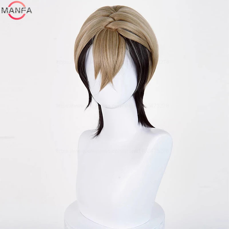 Peluca de cosplay de Gachiakuta Anime Rudo Zanka Riyo Reaper Guita Eishia Stilza Amo Empool, peluca corta, pelucas sintéticas resistentes al calor