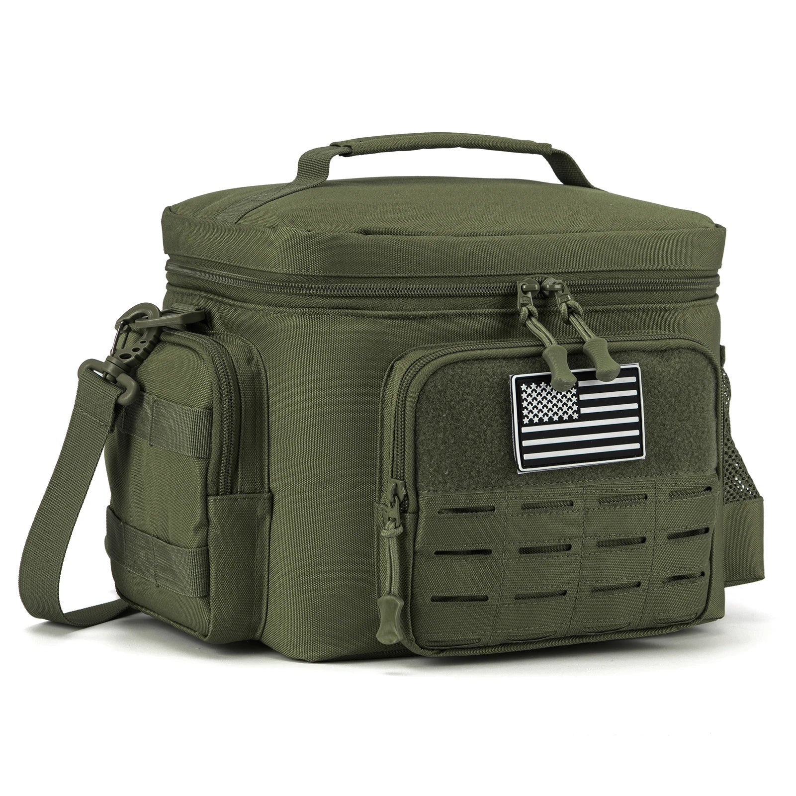 Fiambrera táctica para hombres, bolsa de almuerzo resistente al aire libre, bolsa térmica duradera con aislamiento a prueba de fugas para trabajo, comida, Camping, Picnic