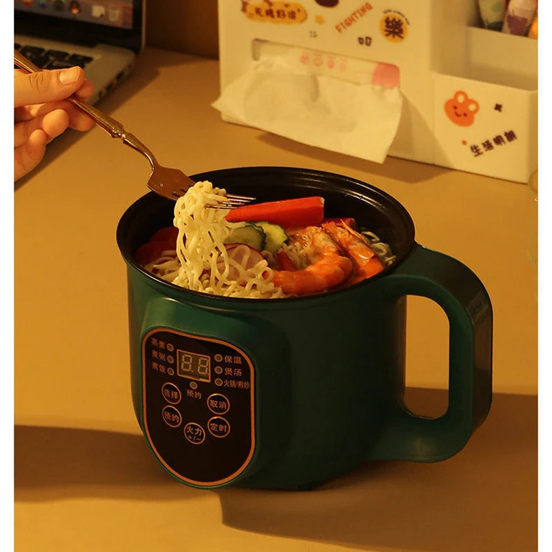 Olla caliente eléctrica, multicocina, estofado, huevos, sopa, fideos, vaporizador, ollas arroceras, olla de cocina, enchufe europeo