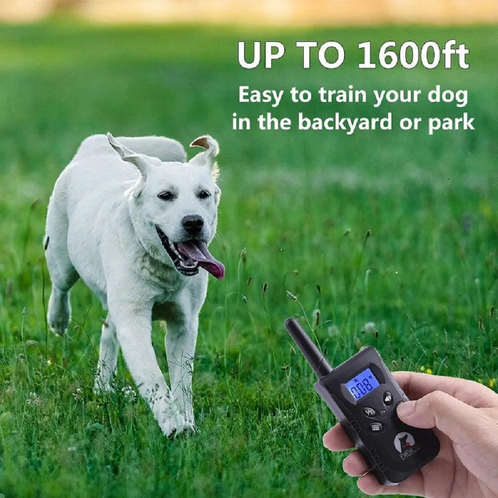 PaiPaitek Collar de adiestramiento para perros sin choque con control remoto, alcance de 1600 pies, collar vibratorio más ligero para perros pequeños, resistente al agua de 5-15 libras