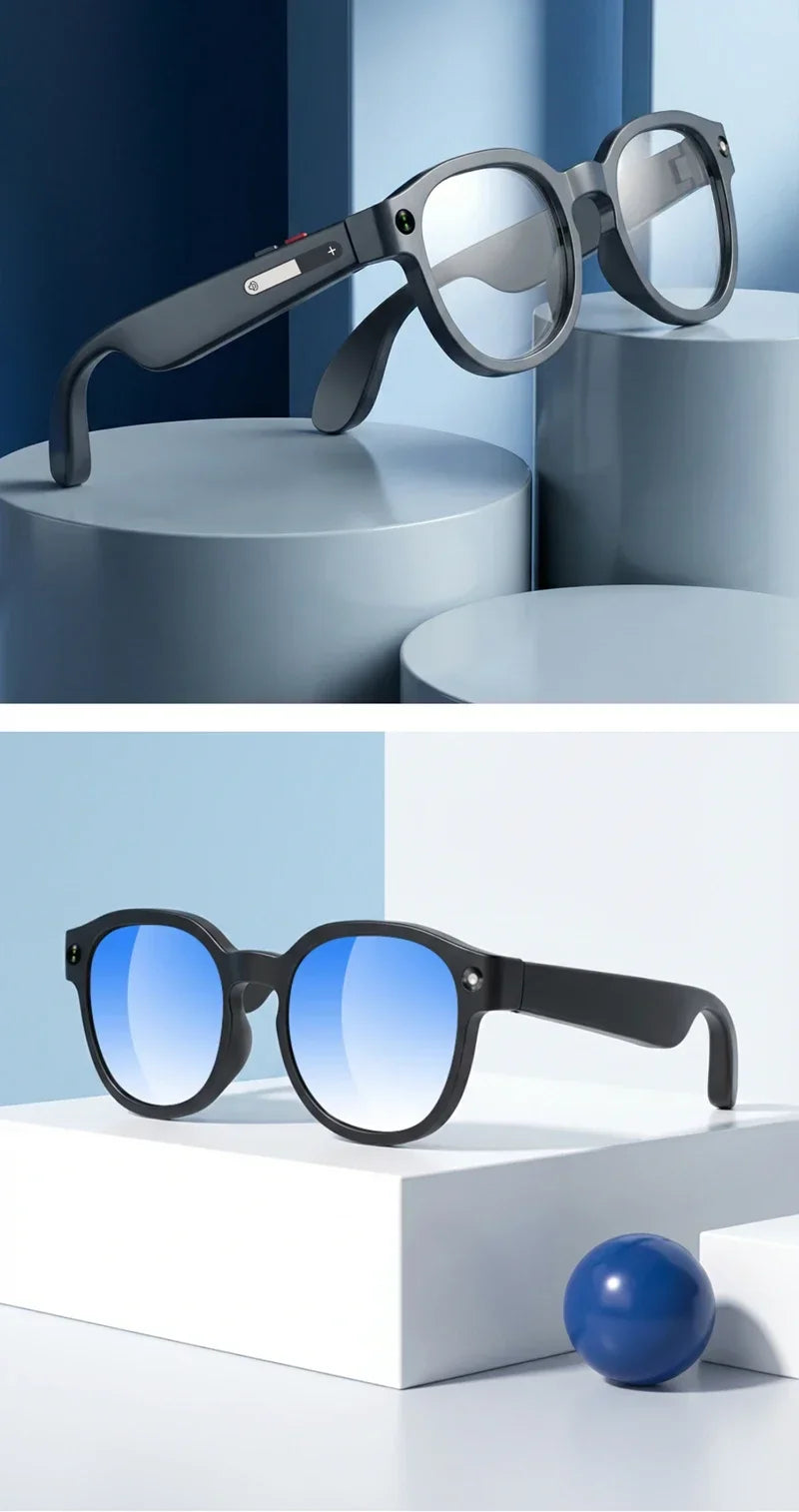 Gafas Inteligentes Lenovo con IA, Traducción por IA, Cámara HD de 8MP, Grabación de Imágenes 4K, Llamadas Bluetooth, Grabación de Música, Gafas de Sol Inteligentes, Novedad 2026