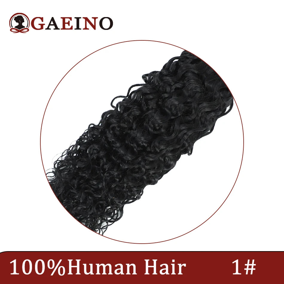 Cinta de onda de agua en extensión de cabello humano, cinta de trama de piel de cabello brasileño en cabello humano rizado, Color negro, marrón y Rubio, 20 piezas por juego