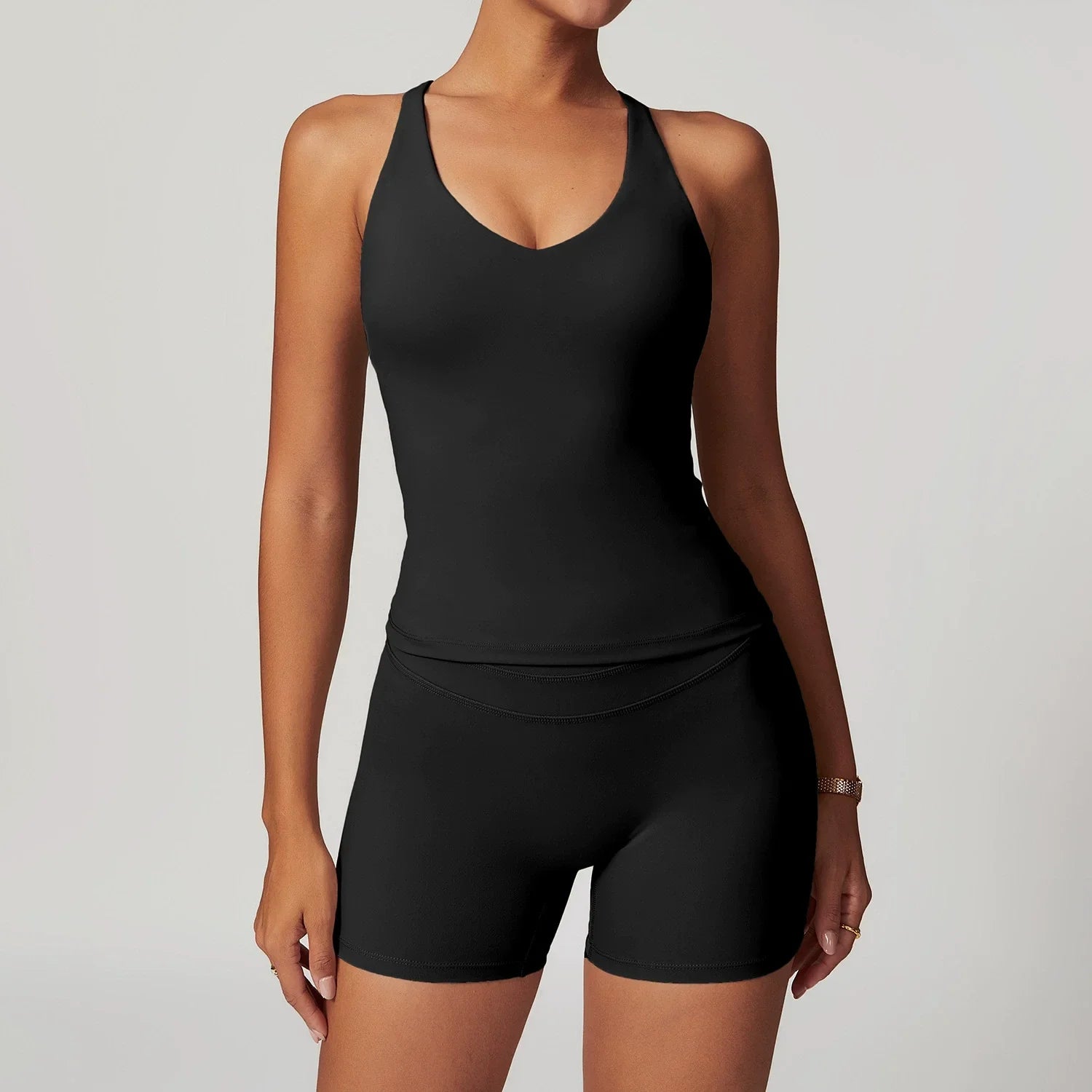 Ropa deportiva de 2 piezas para mujer, conjunto de Yoga, ropa de gimnasio, ropa deportiva, trajes de Yoga, conjunto de Fitness, chándales, Sujetador deportivo, mallas de cintura alta para gimnasio