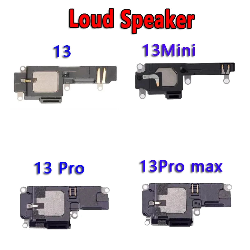 Altavoz AAA+++ para iPhone 13 Mini, 13 Pro, 13 Pro Max, Auricular y Altavoz Inferior, Repuestos para Reparación de Altavoces