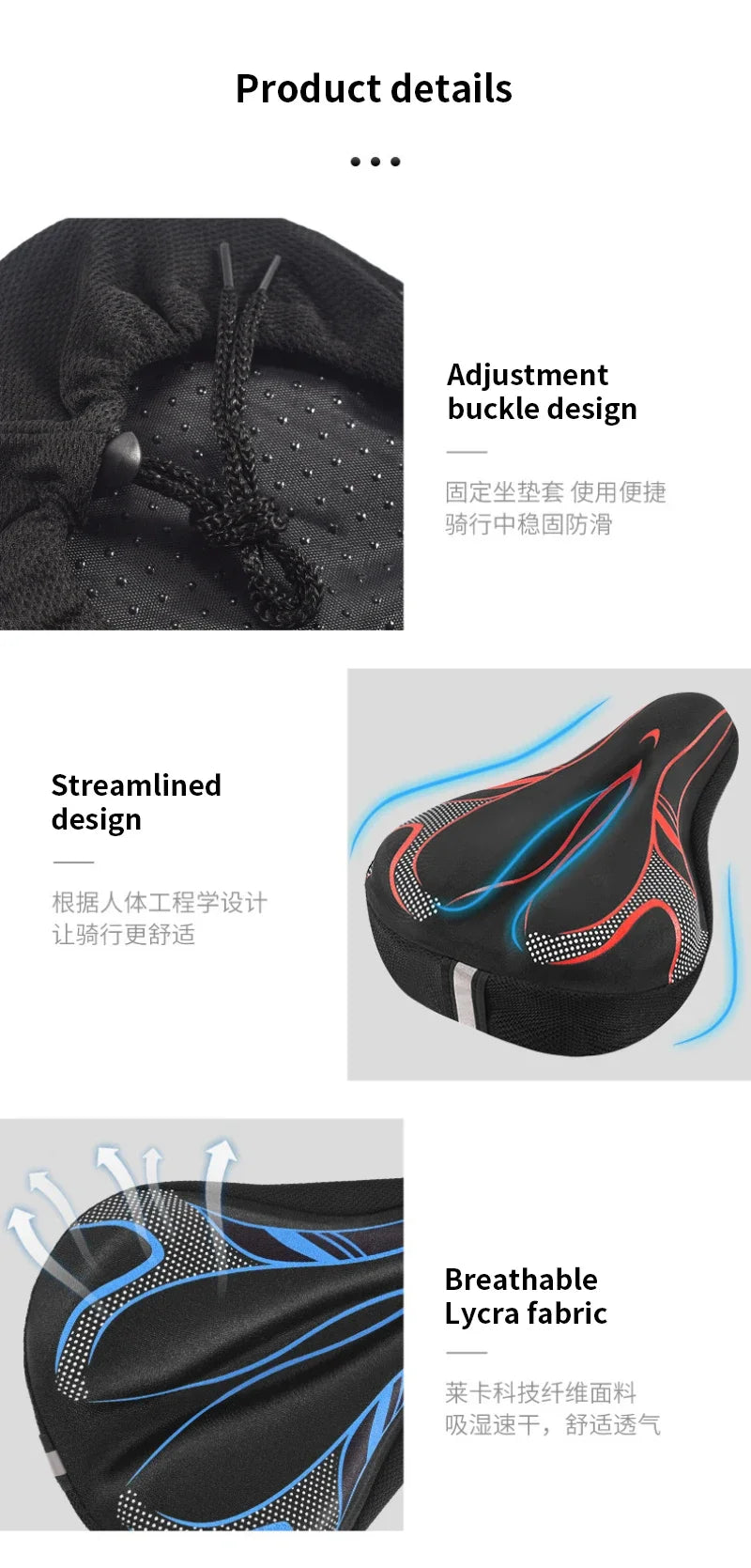 Sillín de bicicleta de GEL 3D para hombre y mujer, productos para bicicleta de montaña y carretera, accesorios, piezas de viaje de carbono para ciclismo