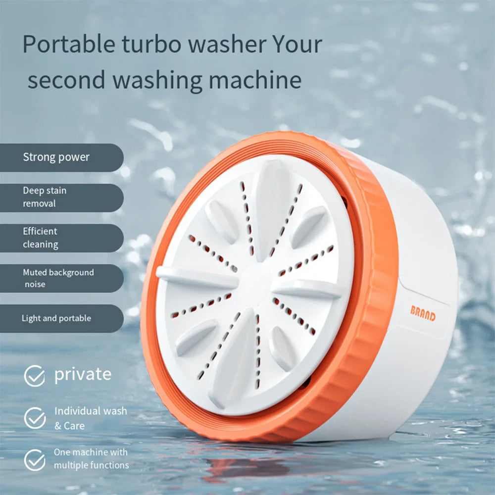 Mini lavadora portátil USB giratoria Turbo fruta lavavajillas ultrasónico para ropa hogar cocina viaje Control remoto탁