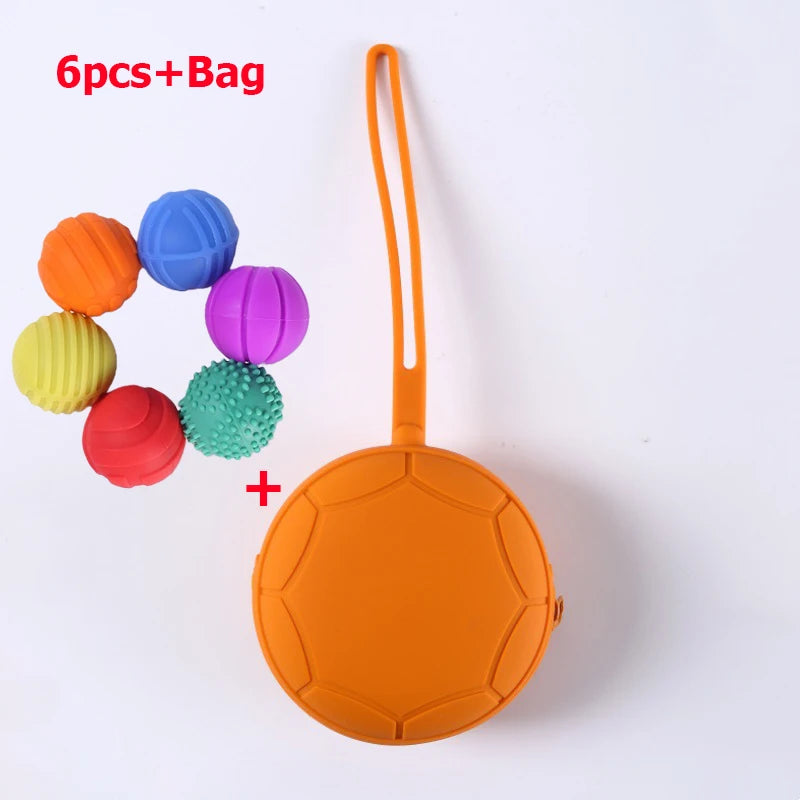 Bola magnética para aliviar el estrés, bola de silicona educativa sensorial para aliviar el estrés, bola texturizada para TDAH