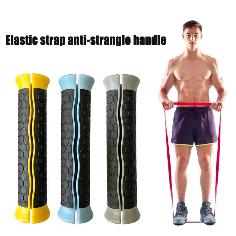 Bandas de resistencia, asas de ejercicio abiertas, protegen tus manos de lesiones, cuerda de tensión, asas de goma, accesorios de entrenamiento