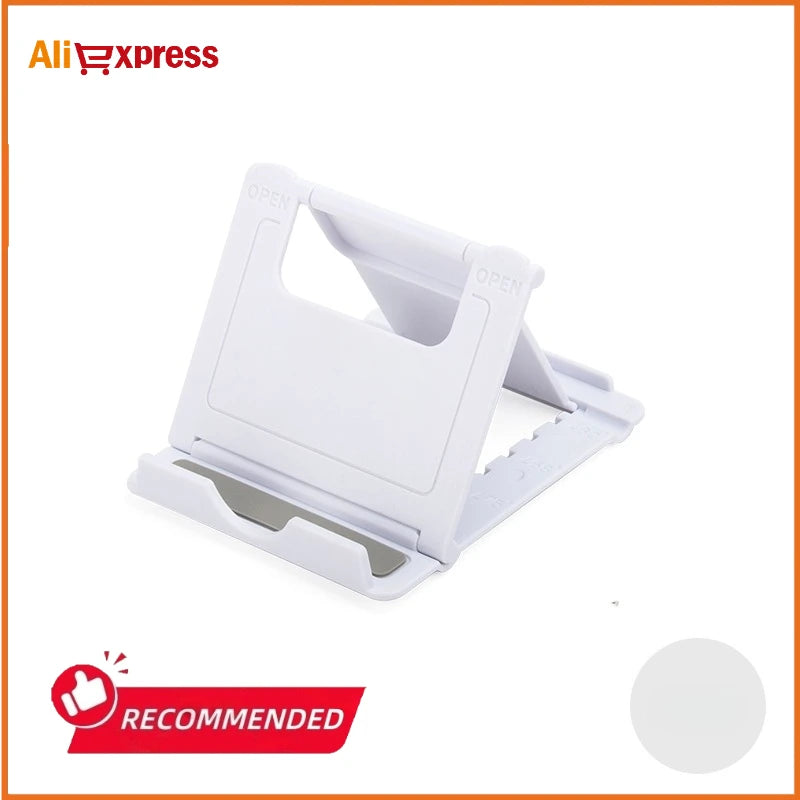 Soporte portátil de escritorio para teléfono móvil, Mini soporte de escritorio Universal, soporte ajustable para todos los teléfonos inteligentes, pantalla de tableta
