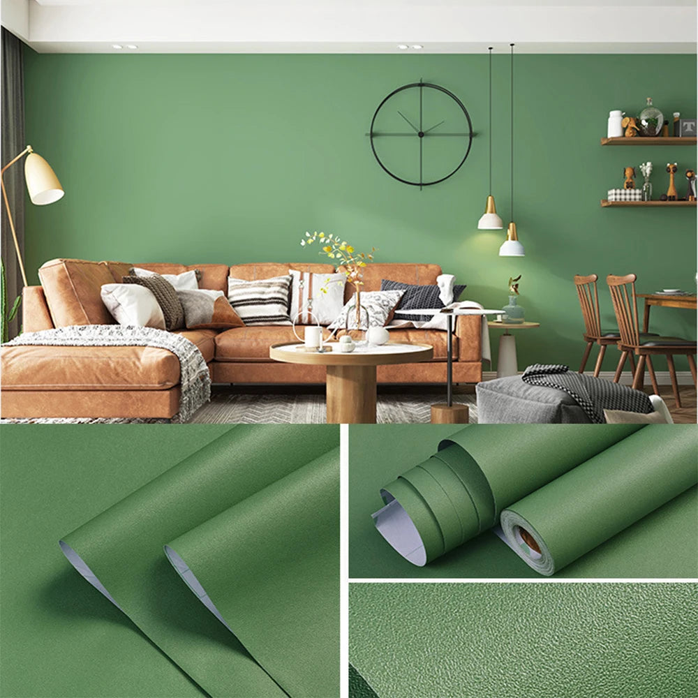 Papel tapiz de película de vinilo autoadhesivo, pegatinas de pared impermeables para baño, cocina, muebles, decoración de habitación, mejora del hogar