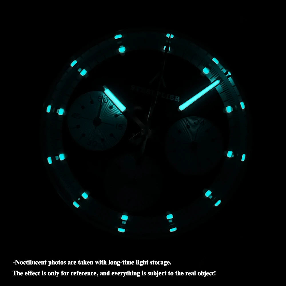 Reloj de Cuarzo de Lujo para Hombre SF733 STEELFLIER, Movimiento Silencioso VK63, Superluminoso, Resistente al Agua 200M, Reloj de Buceo, Nuevo Lanzamiento Oficial