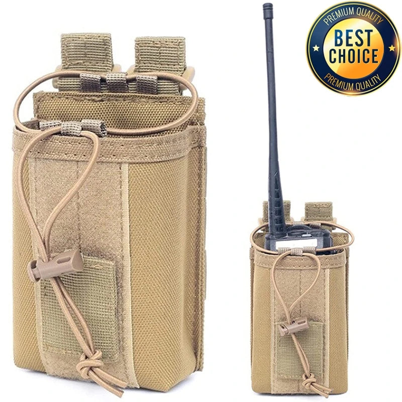 Bolsa para Talkie 1000D para caza al aire libre, bolsa táctica deportiva Molle de nailon para Radio, soporte para Walkie Talkie, bolsillo para revista Mag