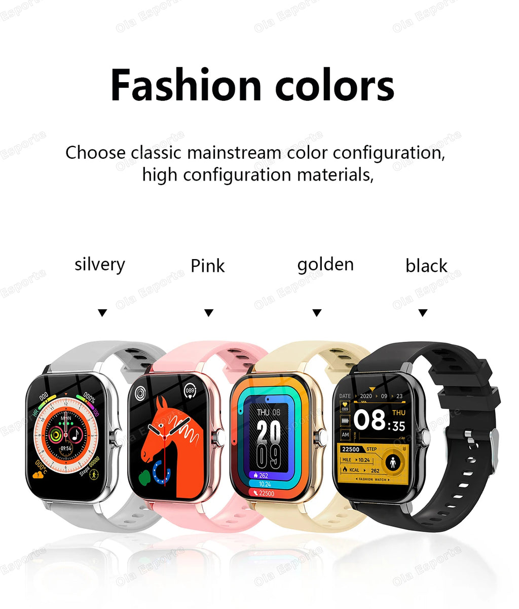 20226 Nuevo reloj inteligente de 1,83 pulgadas Notificaciones de llamadas Monitoreo del sueño Seguimiento de actividad Reloj inteligente Compatible con Android e iOS