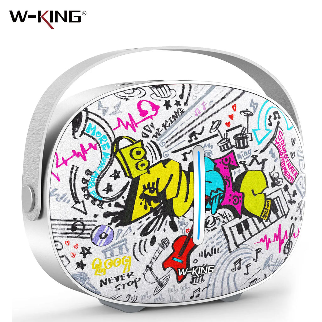 W-KING T8II Altavoces Bluetooth portátiles Boombox inalámbrico para exteriores, sonido de graves/cristales pesados, 2 subwoofers, carga rápida, BT5.4