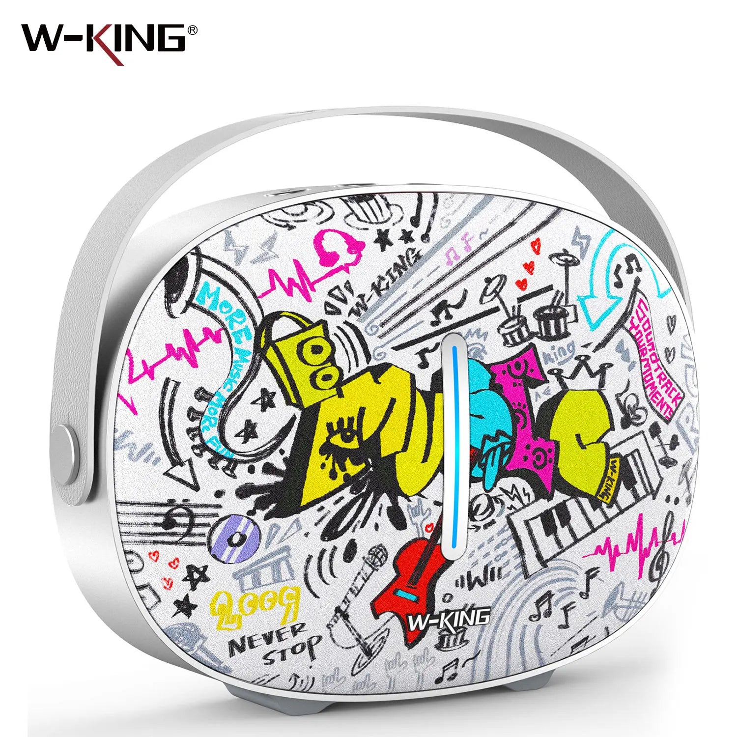 W-KING T8II Altavoces Bluetooth portátiles Boombox inalámbrico para exteriores, sonido de graves/cristales pesados, 2 subwoofers, carga rápida, BT5.4