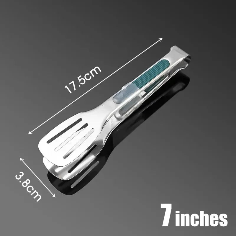 Nuevas Pinzas de Acero Inoxidable para Alimentos, Pinzas para Carne, Ensaladas, Pan, Pinzas para Barbacoa, Pinzas Antideslizantes para Buffet, Utensilios de Cocina, Accesorios de Cocina