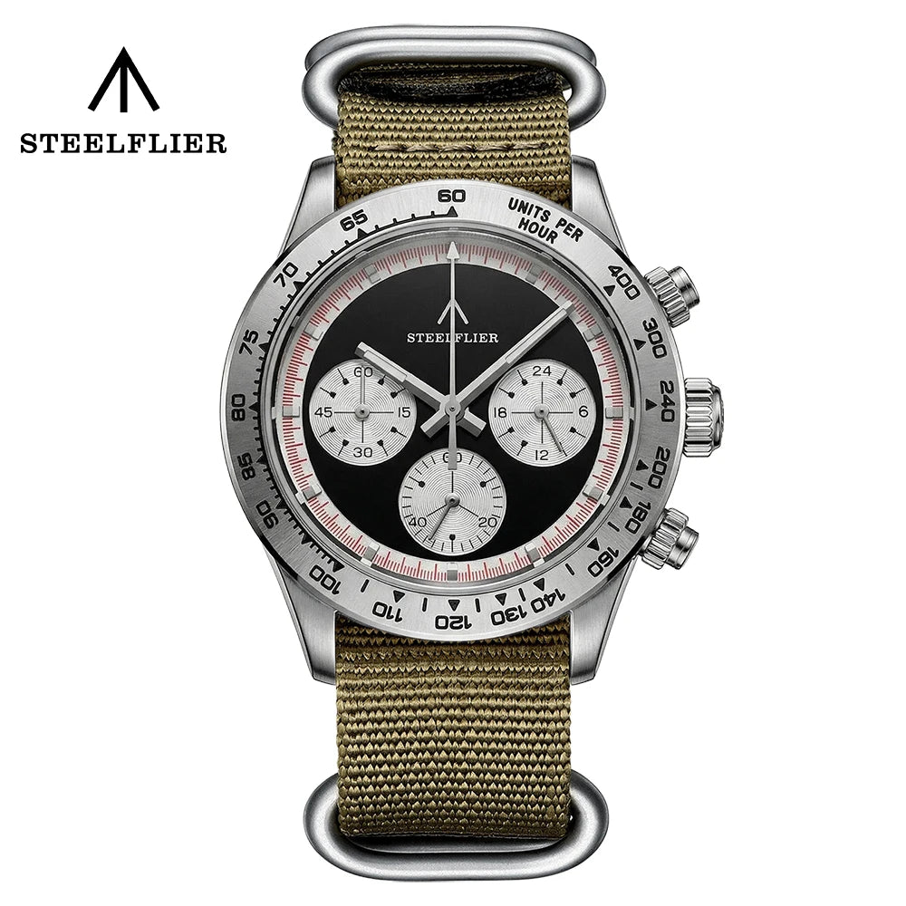 Reloj de Cuarzo de Lujo para Hombre SF733 STEELFLIER, Movimiento Silencioso VK63, Superluminoso, Resistente al Agua 200M, Reloj de Buceo, Nuevo Lanzamiento Oficial