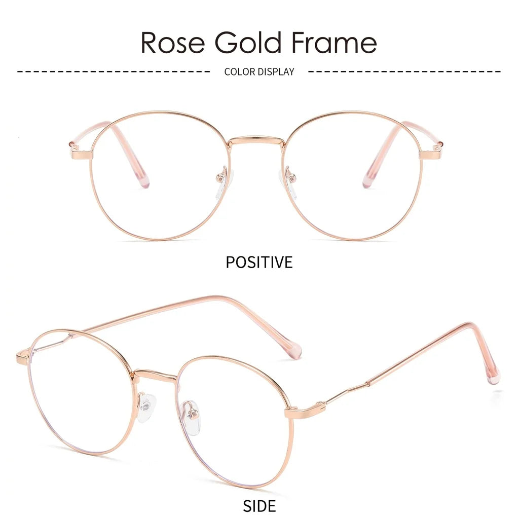 Gafas Fotocromáticas con Bloqueo de Luz Azul para Mujer y Hombre, Gafas de Computadora Redondas Retro, Gafas Antideslumbrantes Camaleón, Montura Óptica