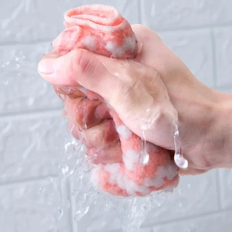 Paños de vellón de Coral para cocina, superabsorbentes trapos de limpieza, almohadillas para fregar ventanas de vidrio, toalla de limpieza, 50 o 1 piezas