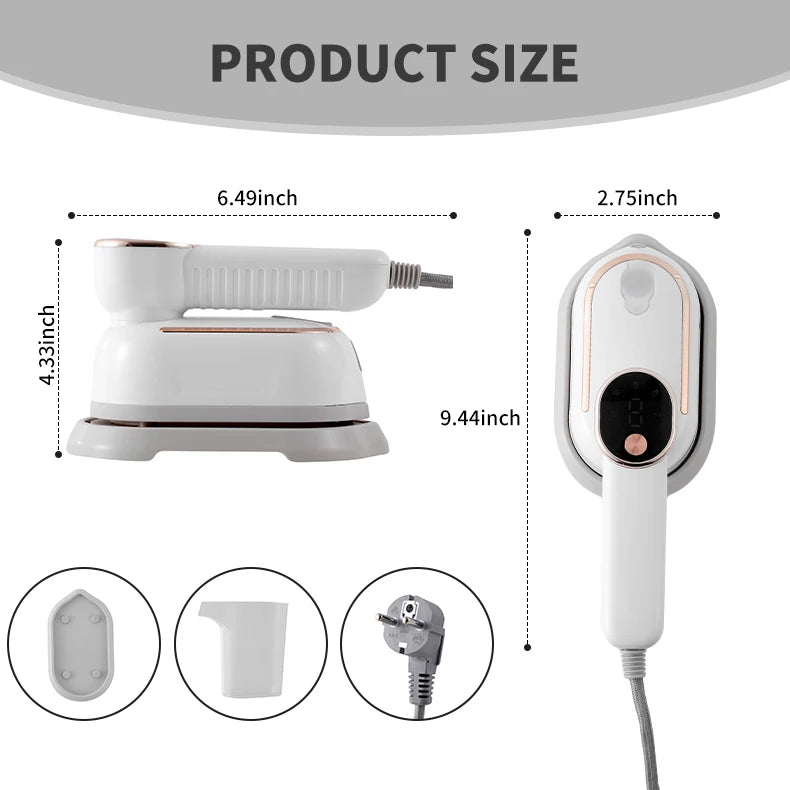Máquina de planchar de mano pequeña, máquina de planchar a vapor para el hogar, máquina de planchar colgante portátil, plancha de vapor