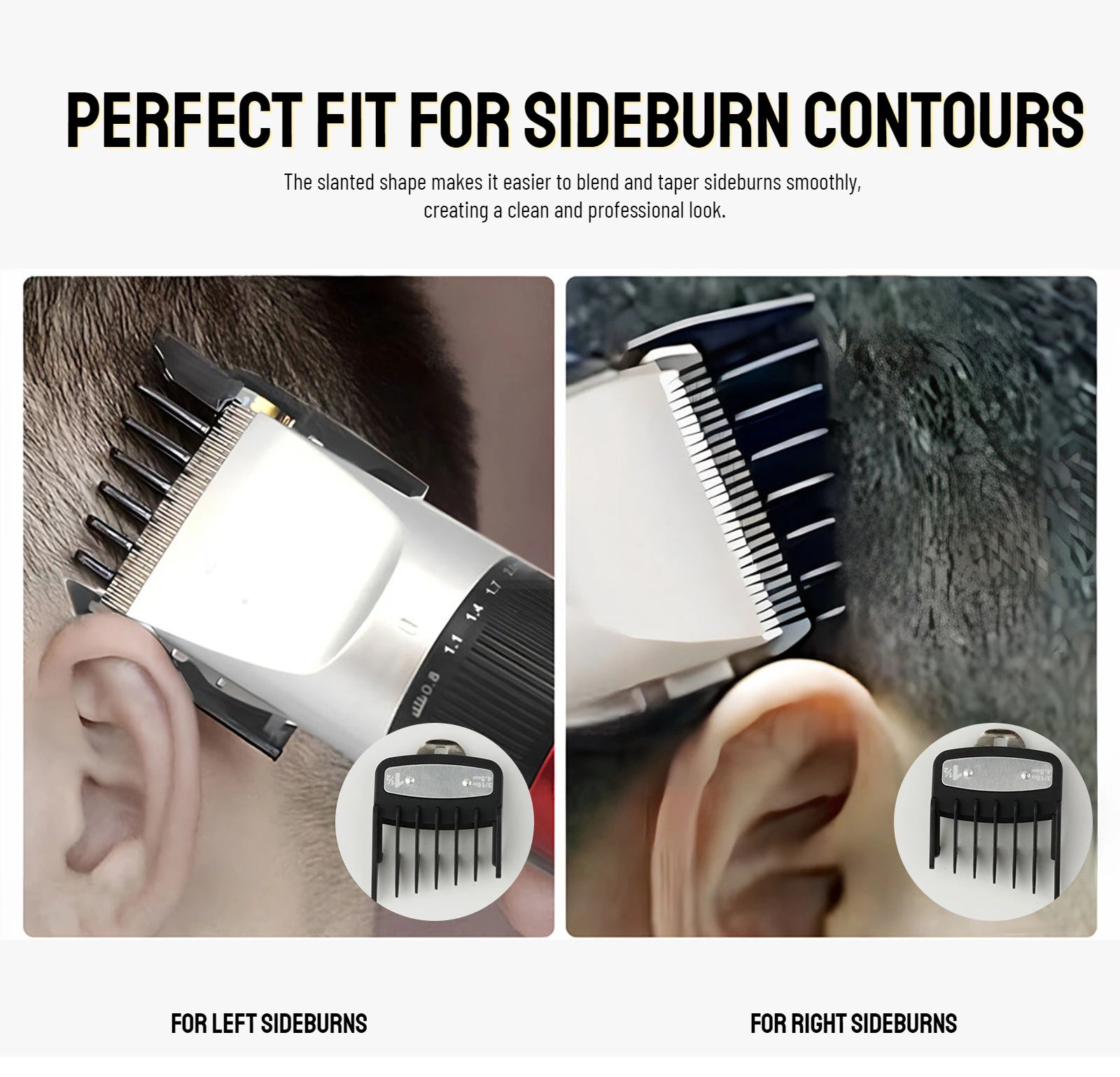 Peines de límite para cortapelos profesionales, guía de corte de pelo para peluquero, protectores para maquinilla de cortar el pelo, herramientas de estilismo de 3mm/4,5mm, 2 uds.