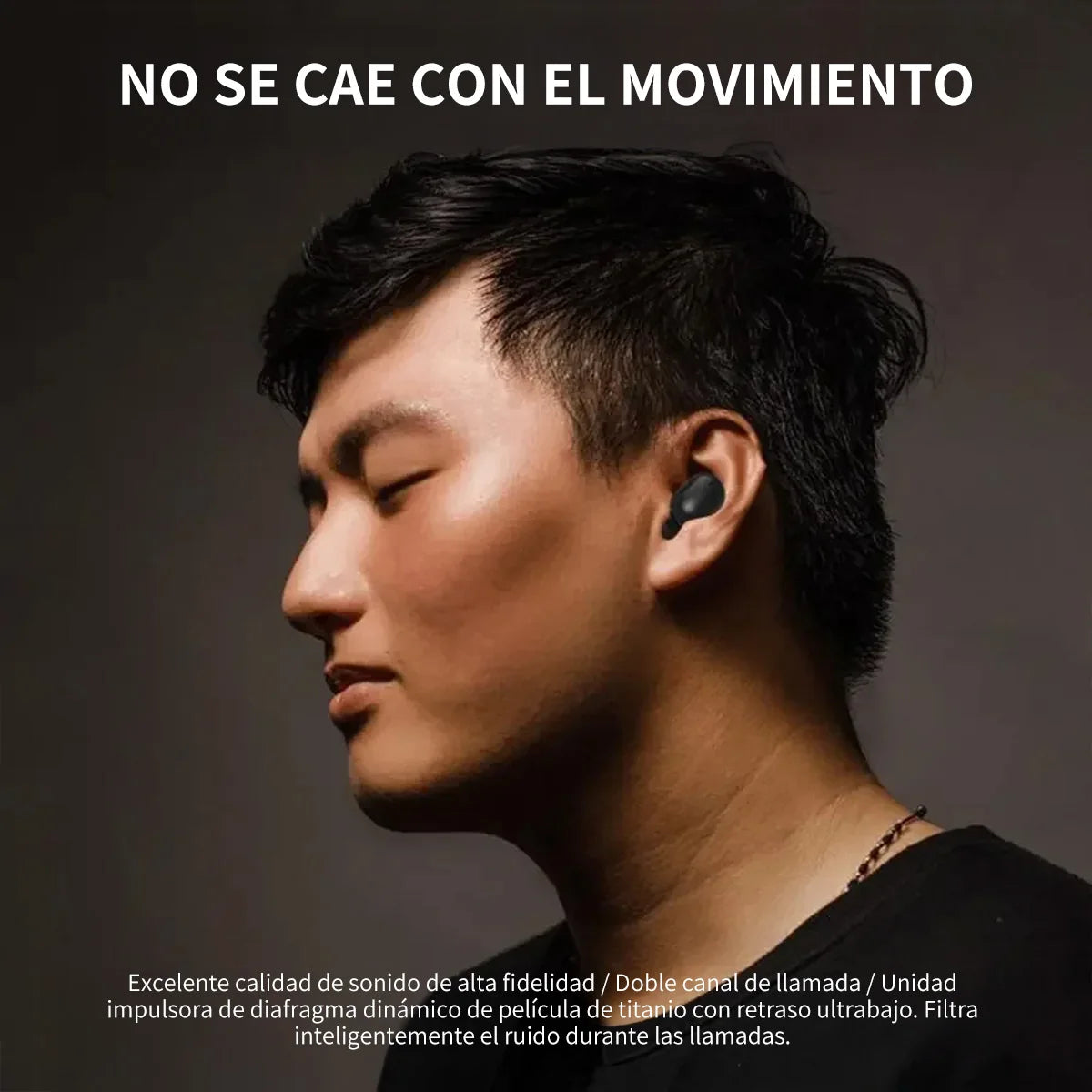 E7S Auriculares inalámbricos Bluetooth con diseño tecnológico, pantalla de alimentación con micrófono con cancelación de ruido, auriculares para coche, trabajar, deportes, entrenamiento, correr