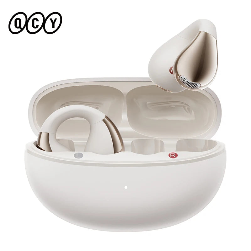 QCY Crossky C30 auriculares con Clip para la oreja Bluetooth 5,4 inalámbricos de oído abierto deportes TWS auriculares de doble conexión