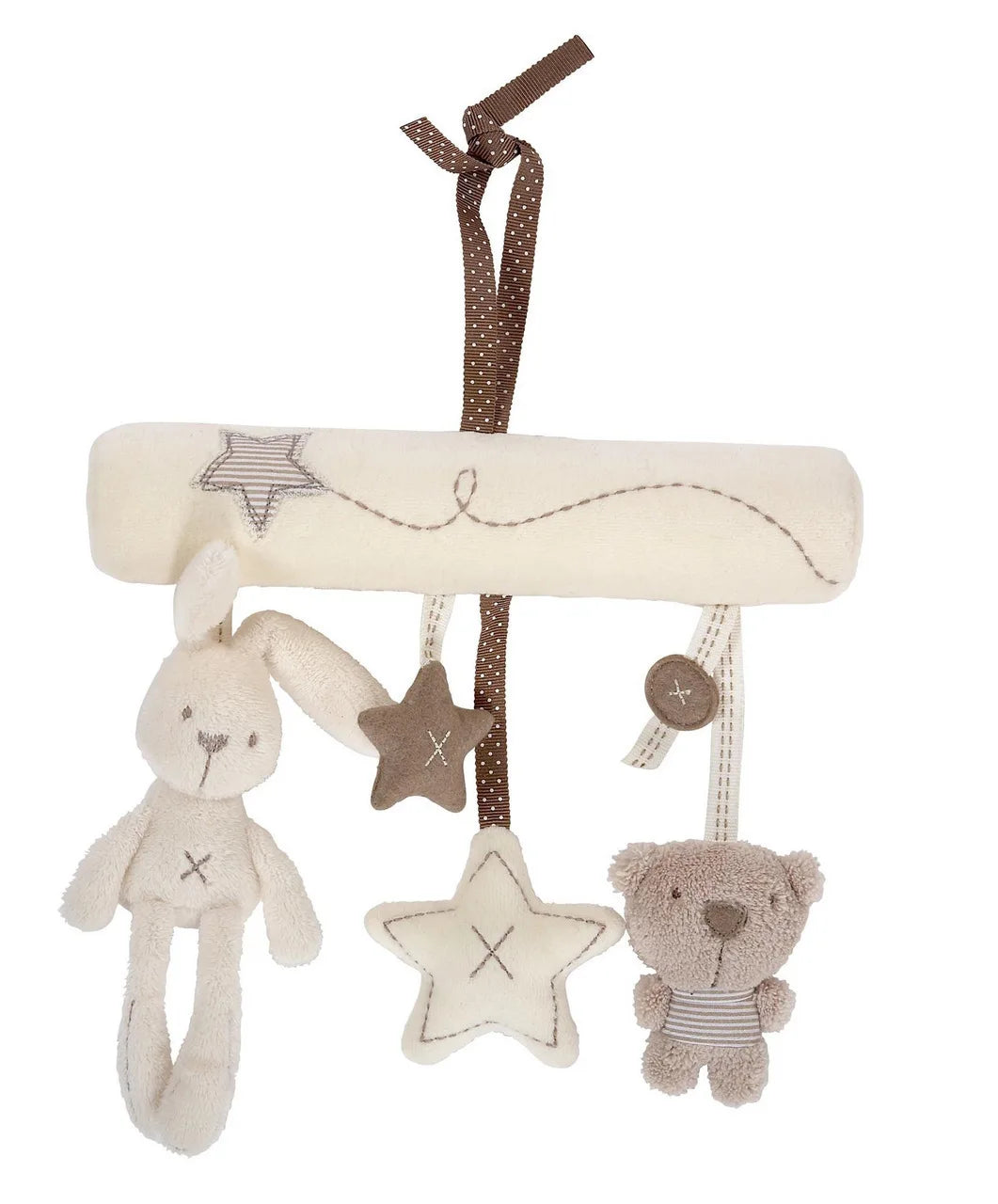 Sonajero de peluche sensorial para bebé, cochecito de juguete, juguetes colgantes móviles musicales, sonajeros móviles para bebés, juegos para recién nacidos de 0 a 6 y 12 meses