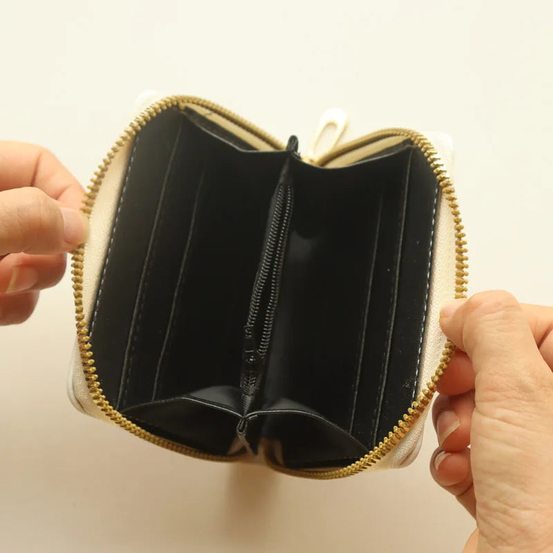 Monedero Compacto con Diseño de Crayon Shin-chan, Cartera Corta con Cremallera de Anime para Niños y Niñas