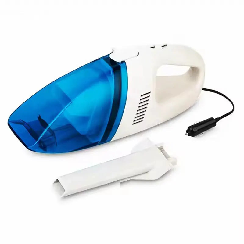 Aspiradora portátil de alta potencia seca y húmeda de doble uso azul para automóviles 12v