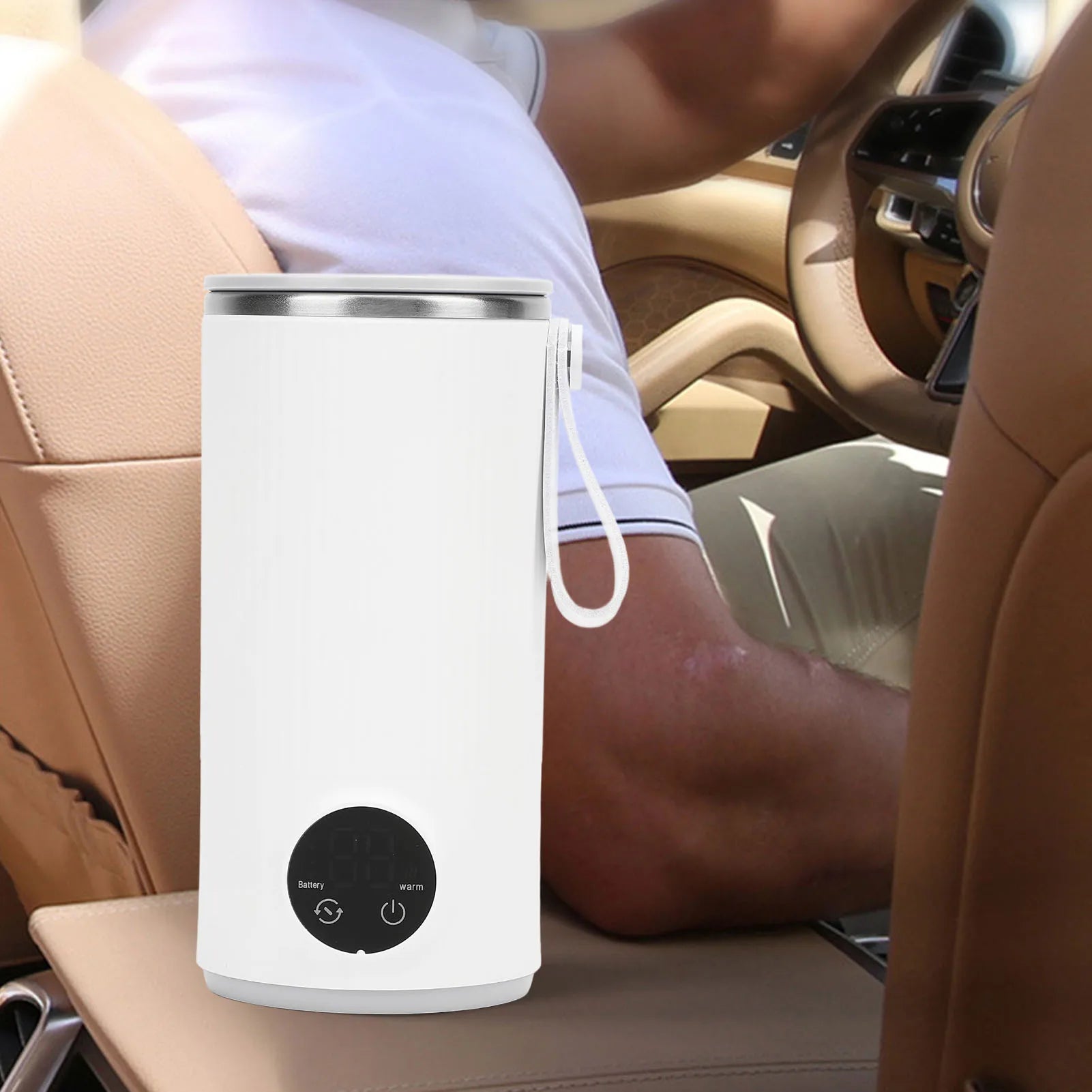 Hervidor eléctrico de viaje inalámbrico recargable 400ML 55 ° C Caldera de agua caliente de viaje de acero inoxidable para hervidor eléctrico de viaje de leche