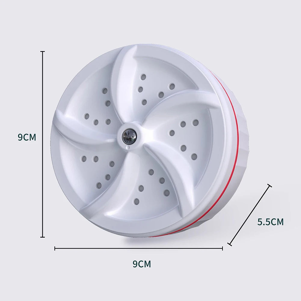 Lavadora Turbo portátil, lavadora Turbo ultrasónica alimentada por USB, elimina la suciedad, lavadora Turbo para ropa interior, calcetines para viajes en casa
