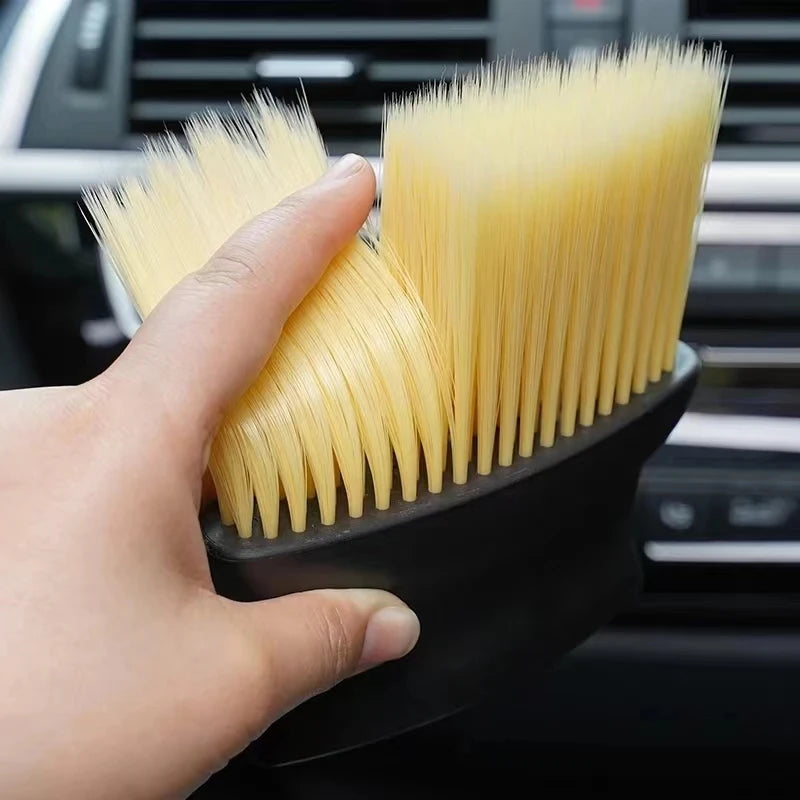 Cepillo suave para barrer el interior del coche, herramienta de lavado de coches, artefacto, espacio interior del coche, cepillo para polvo, cepillo de limpieza de salida de aire