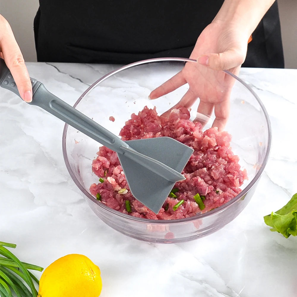 Picadora de carne de cocina, machacador de carne molida, utensilio resistente al calor, antiadherente, picadora de hamburguesas, herramienta trituradora de patatas, utensilios de cocina