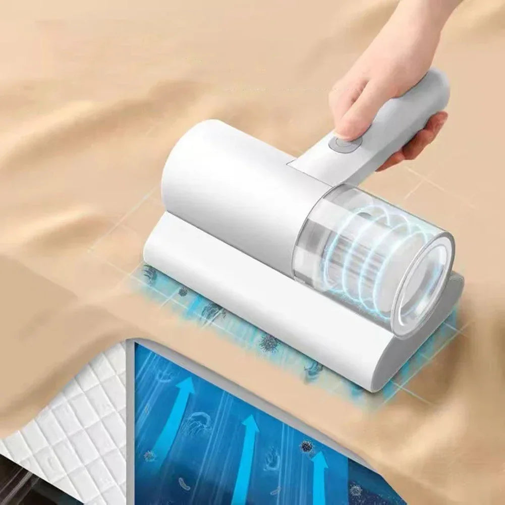 Aspiradora de colchón para el hogar, eliminador de ácaros eléctrico, inalámbrico, de mano, esterilización Uv, removedor de cama