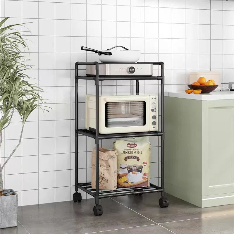 Carrito de almacenamiento para cocina con estantes - unidad de almacenamiento doméstica de varios niveles - organizador de estantes para baño