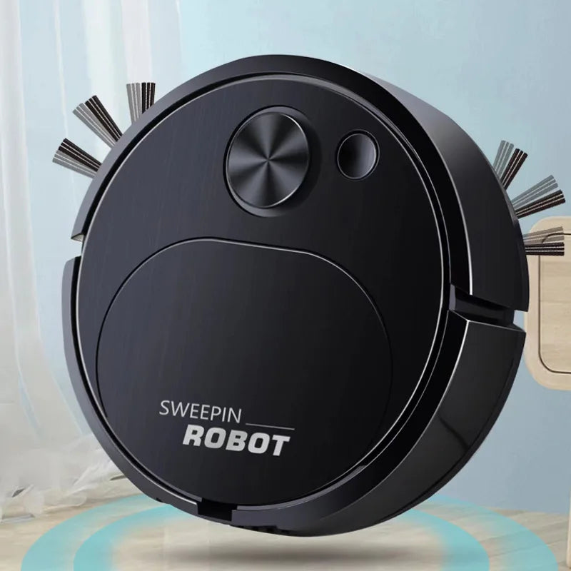 Nuevo Robot aspirador de barrido USB, fregado 3 en 1, inalámbrico inteligente, 1500Pa, limpieza de arrastre, barrido de suelo para el hogar y la Oficina
