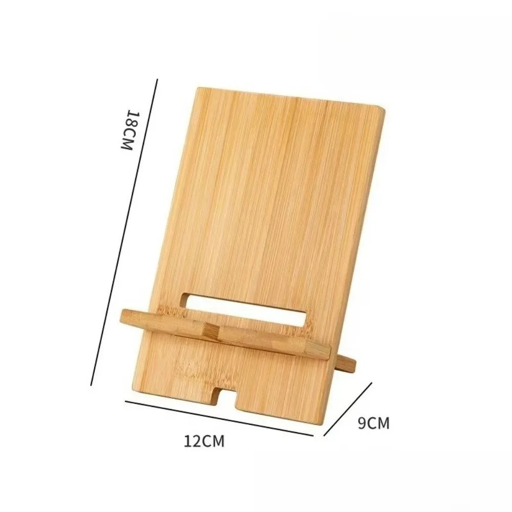 Soporte de madera para teléfono de escritorio, soporte multifuncional para tableta, soporte para teléfono móvil para el hogar/oficina