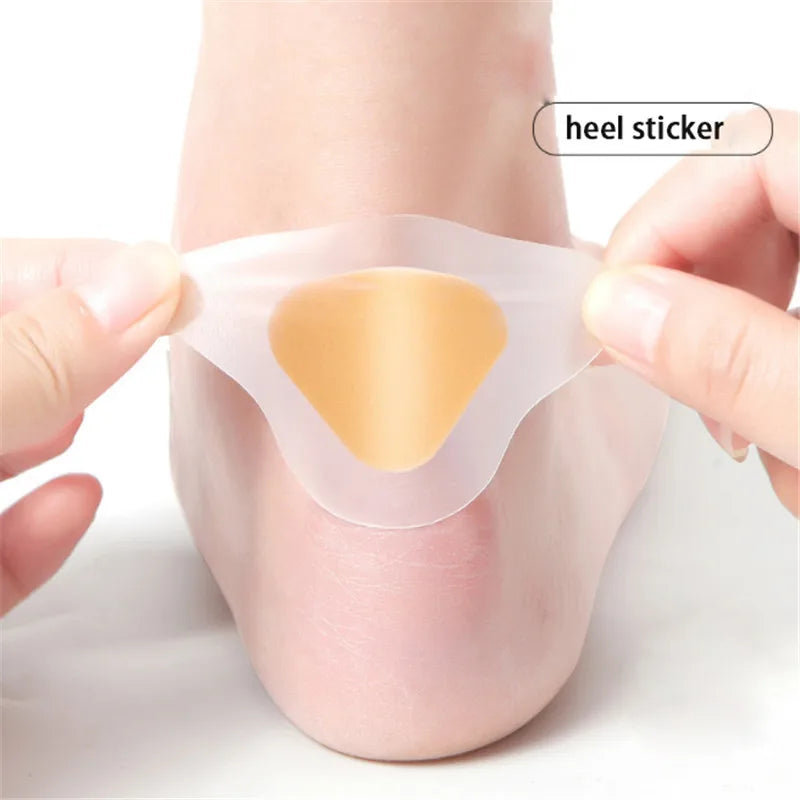 30 Uds Gel Protector de talón parches para pies almohadillas adhesivas para blíster revestimiento de talón pegatinas para zapatos yeso para aliviar el dolor cuidado de los pies agarre de cojín