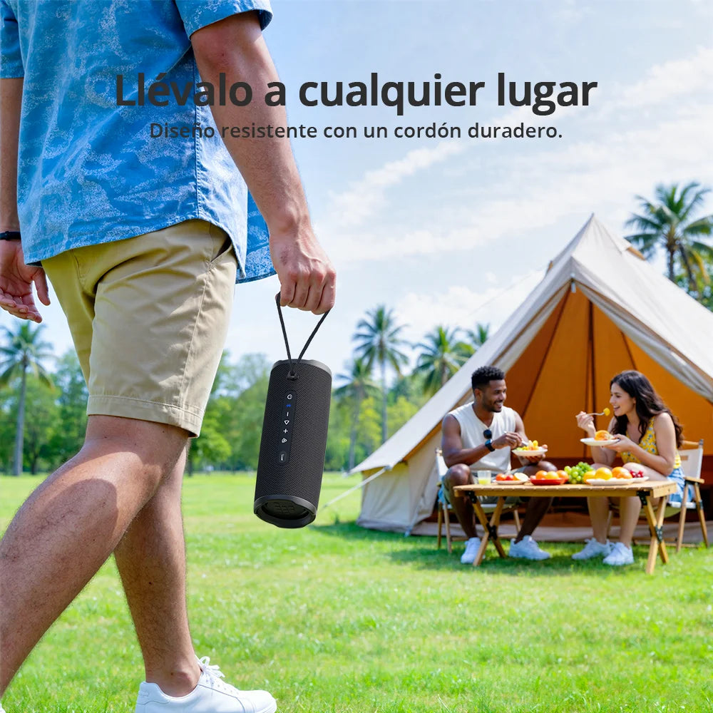 Tronsmart bocina bluetooth Mirtune C3 Plus de 50W, Versión Mejorada con BT6, Auracast ™   Equipo de Camping 2026 con Sincronización y Resistencia al Agua IPX7