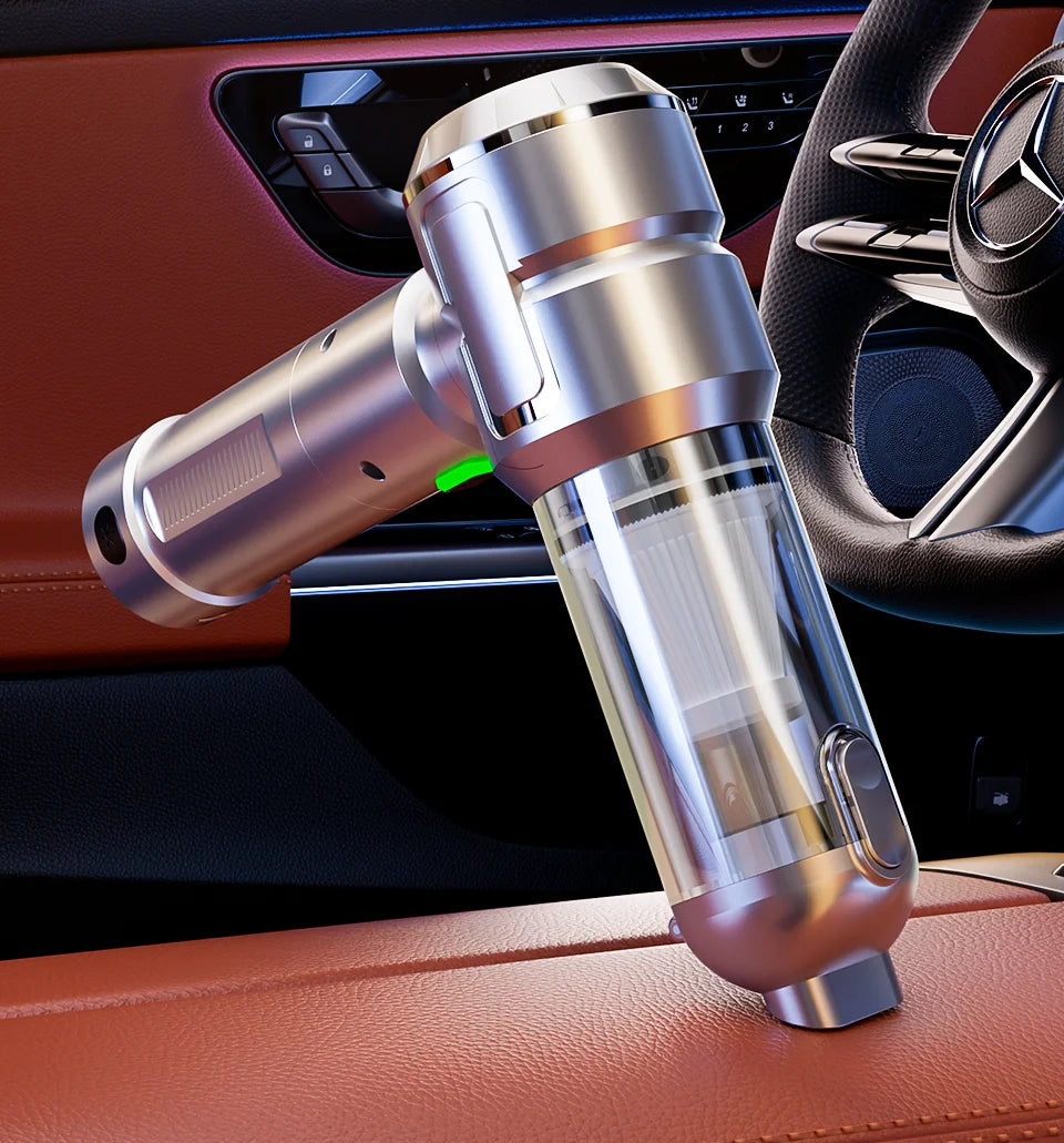 SZUK 2026 Aspiradora Inalámbrica Portátil, Mini Soplador, Nueva Aspiradora para Auto, Potente Máquina de Limpieza Manual con LED