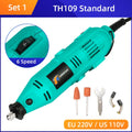 Tungfull-Mini taladro eléctrico, accesorios de brocas, herramientas de carpintería, velocidad Variable, herramienta rotativa eléctrica, Mini amoladora de taladro