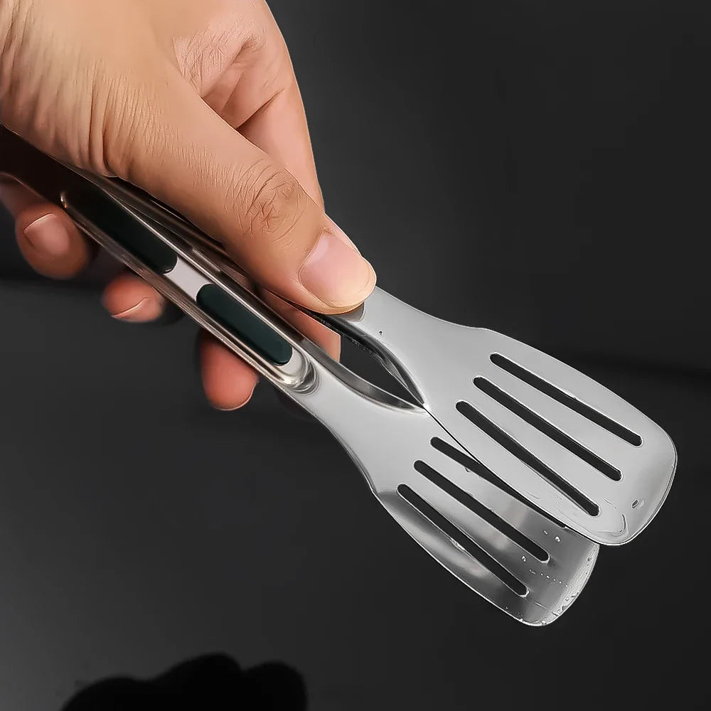 Nuevas Pinzas de Acero Inoxidable para Alimentos, Pinzas para Carne, Ensaladas, Pan, Pinzas para Barbacoa, Pinzas Antideslizantes para Buffet, Utensilios de Cocina, Accesorios de Cocina