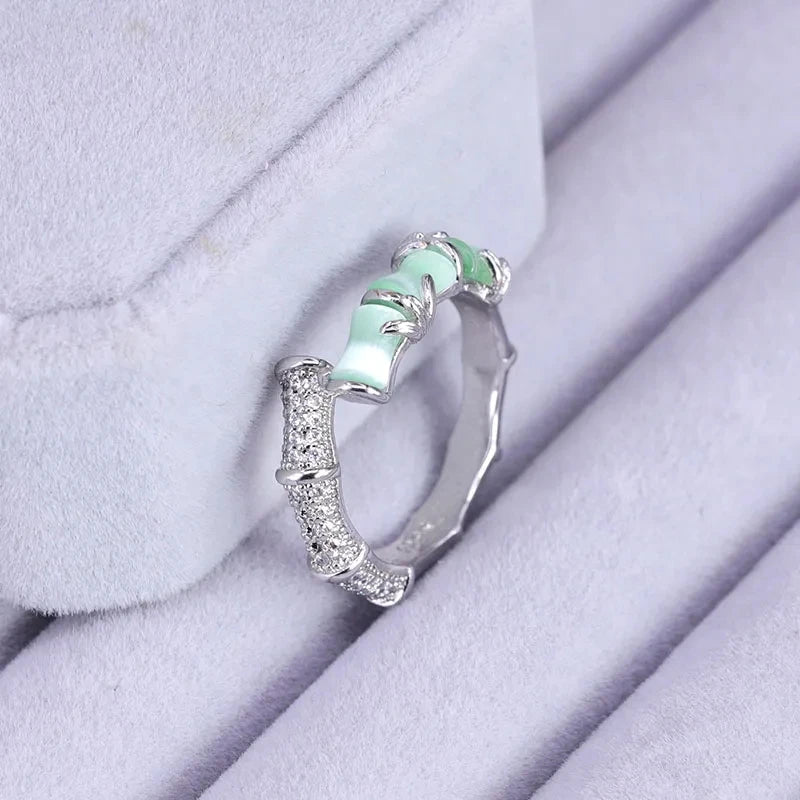 Anillo de Ópalo de Plata de Ley 925 para Mujer, Ajustable, para el Dedo Índice, Diseño Simple y Elegante, Joyería de Alta Gama, Regalo